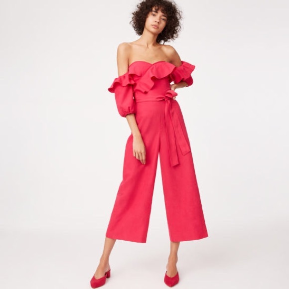 Club Monaco Pants - NEW Club Monaco ruffled jumpsuit